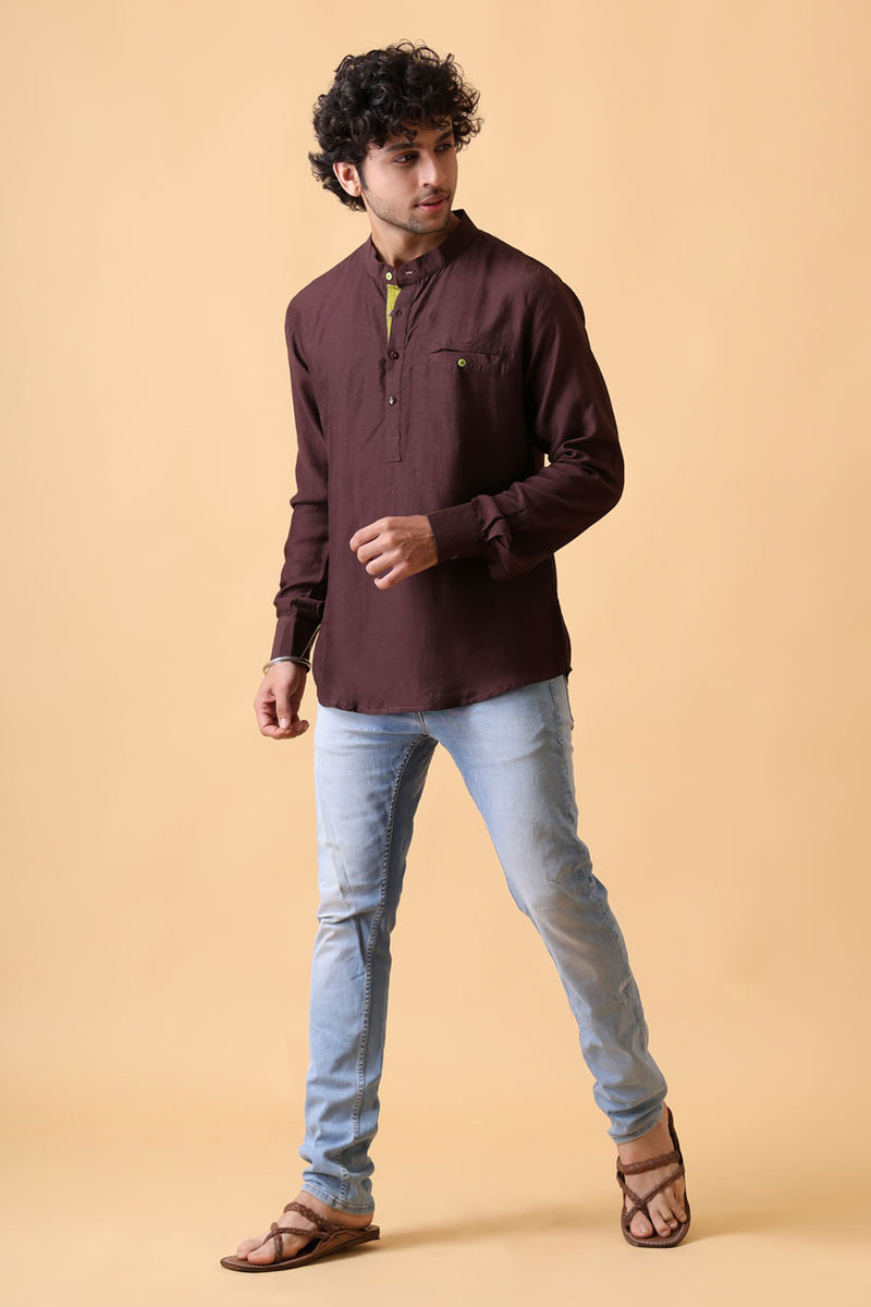 DHARTI CHESTNUT SHIRT/KURTA