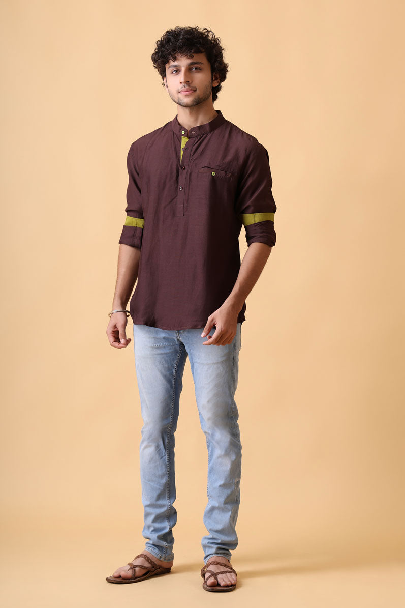 DHARTI CHESTNUT SHIRT/KURTA