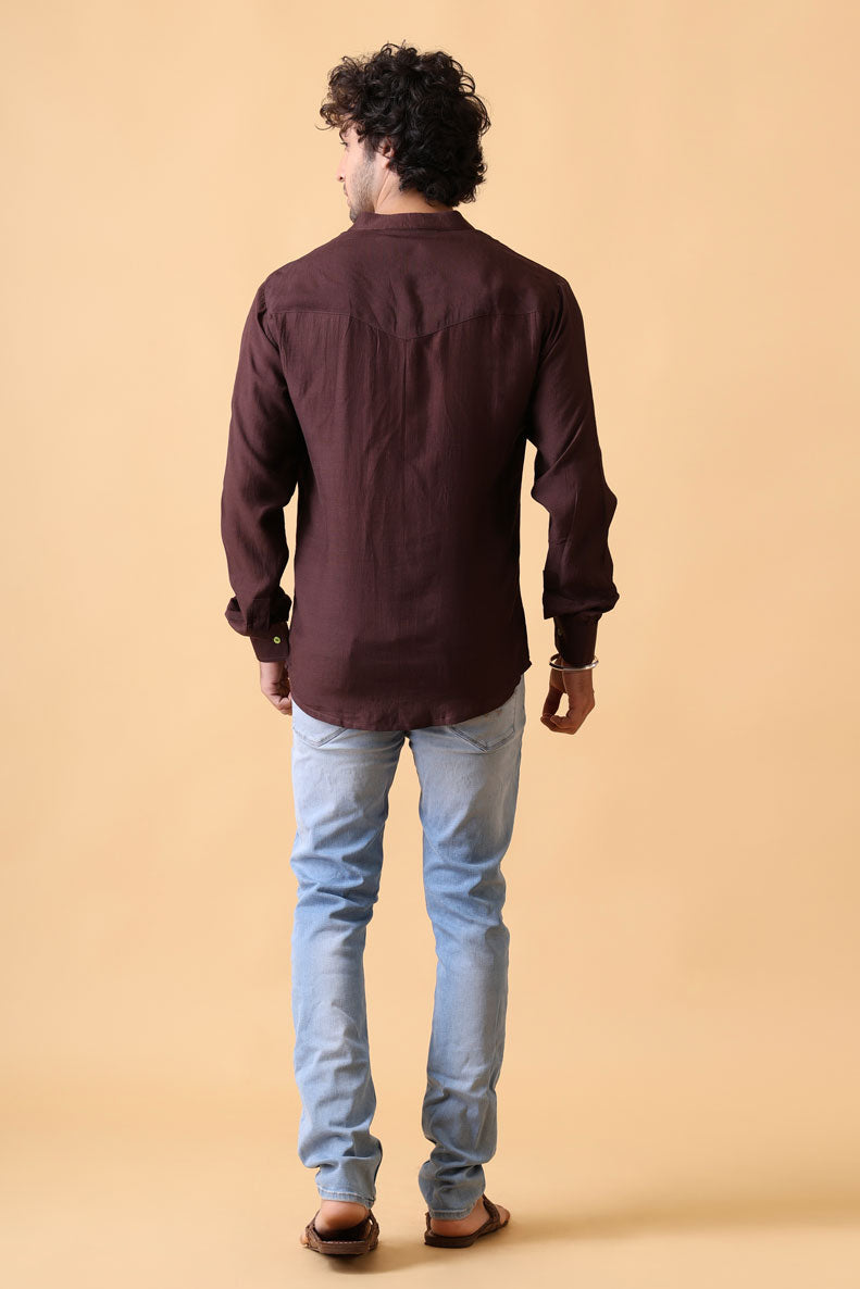 DHARTI CHESTNUT SHIRT/KURTA