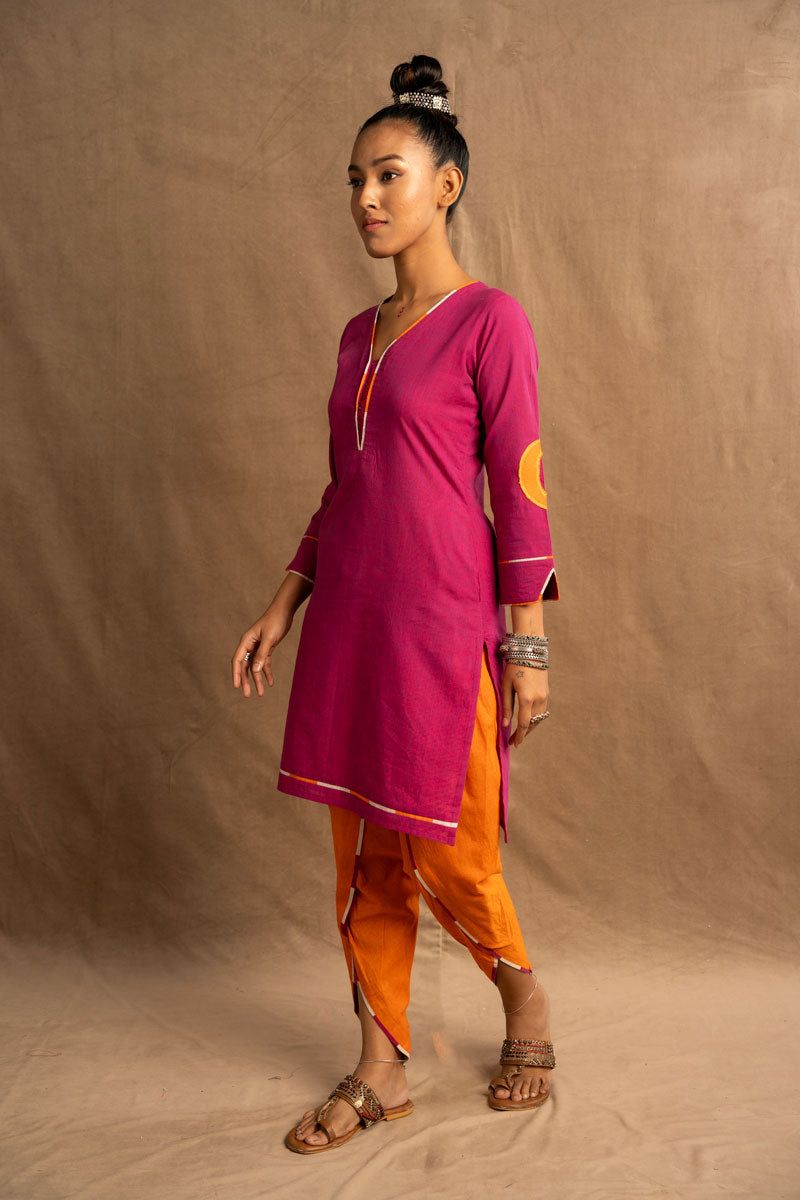 Pāṭalachandraḥ kurta + salwar + dupatta  (set of 3)