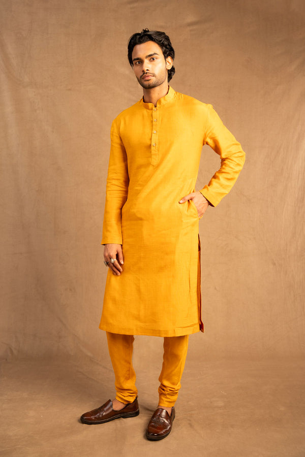 Haldi set of 2 ( kurta + churidar)