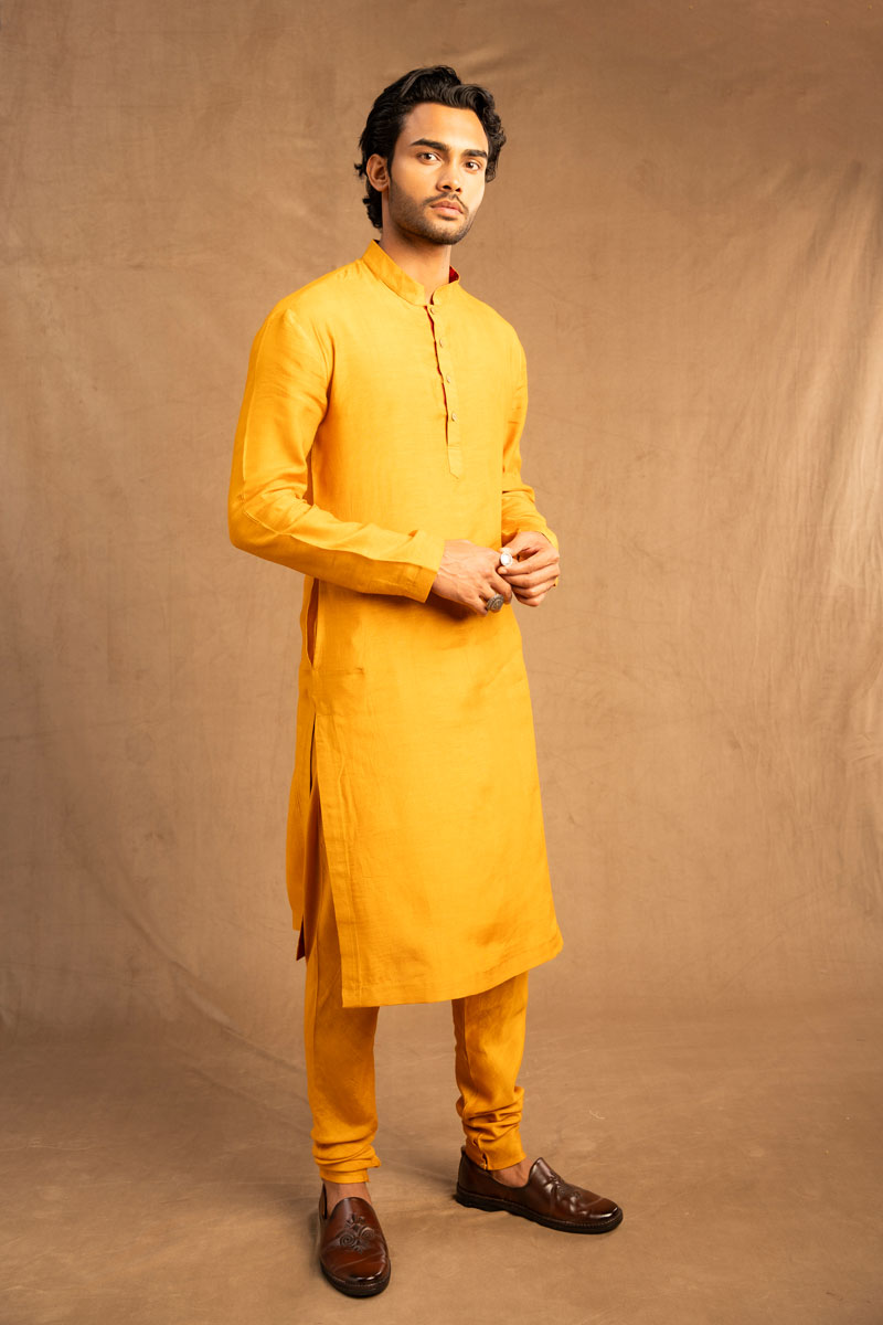 Haldi set of 2 ( kurta + churidar)