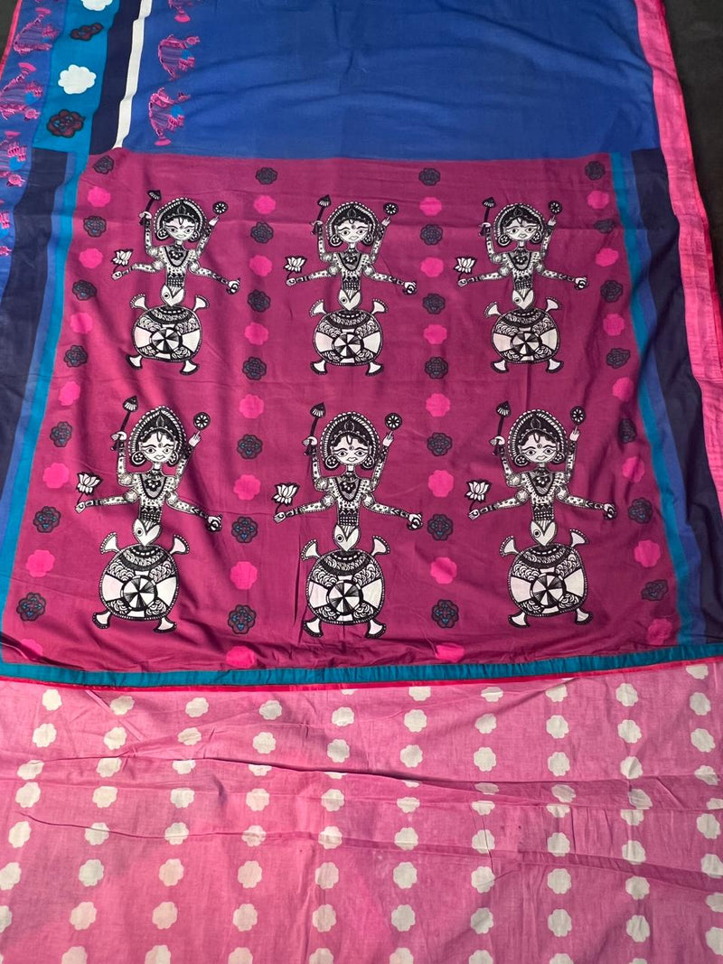 Kurma patli pallu saree purple