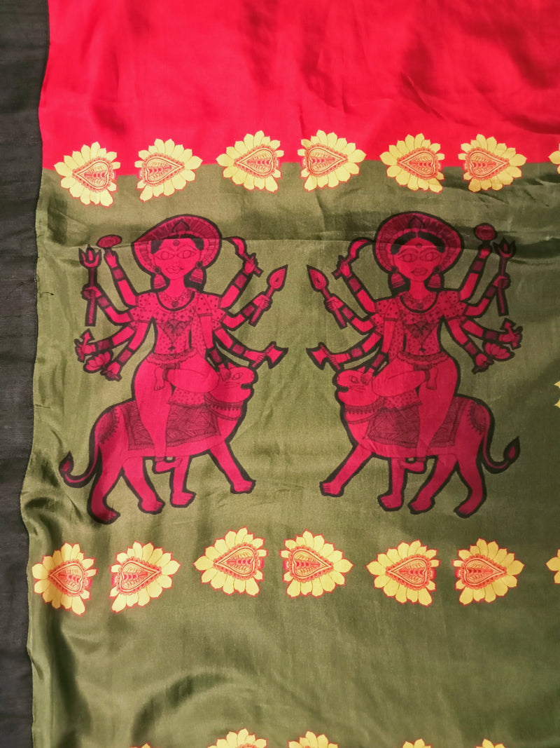 Durga with Kalamkari bird