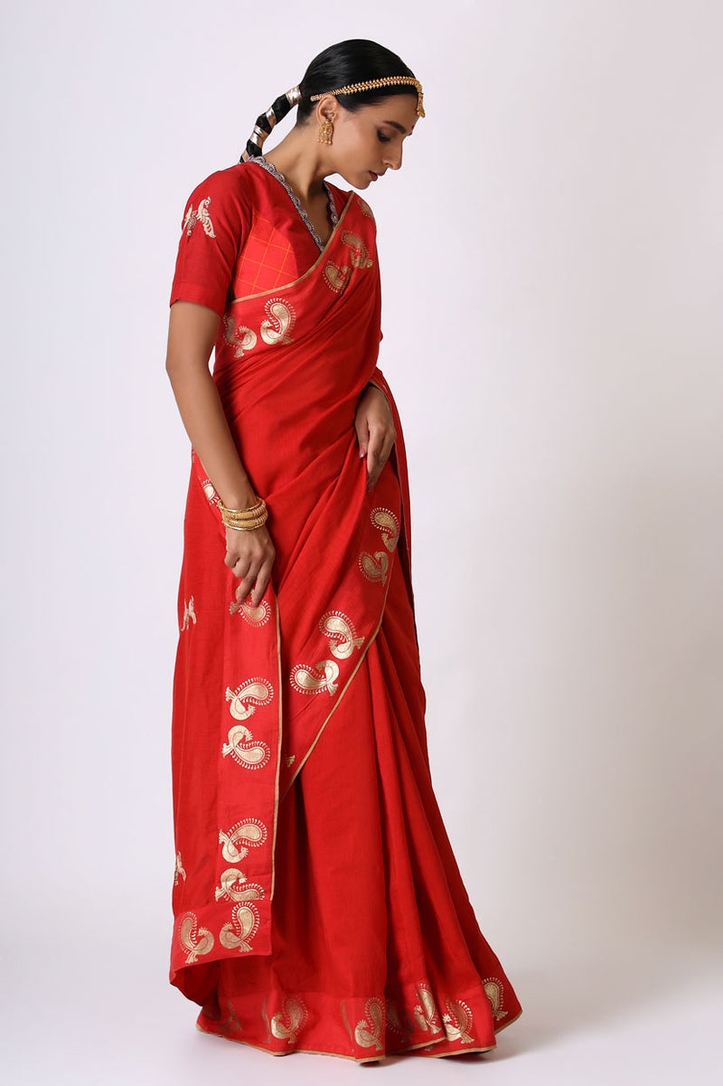 PREM MAYIL EMBROIDERED SAREE