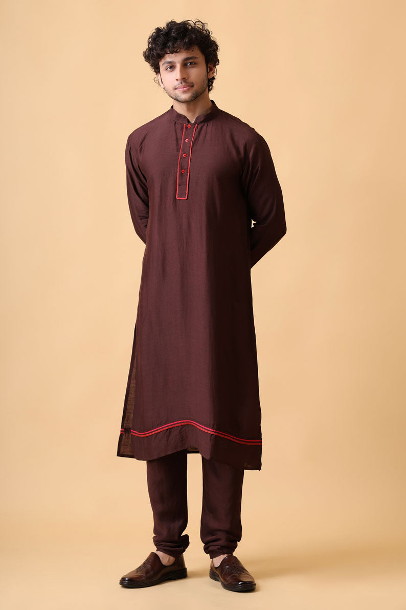 PRITHVI CHESTNUT SET (kurta + churidar)