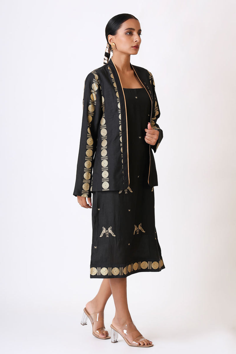 SANGHARSH BLACK DRESS SET (set of 2)