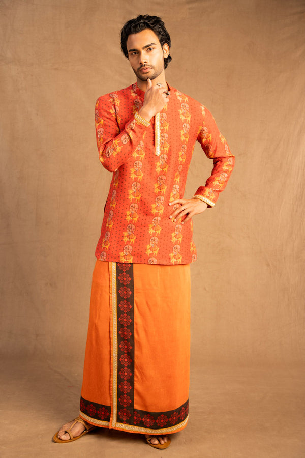 Sama Veshti + Kurta set