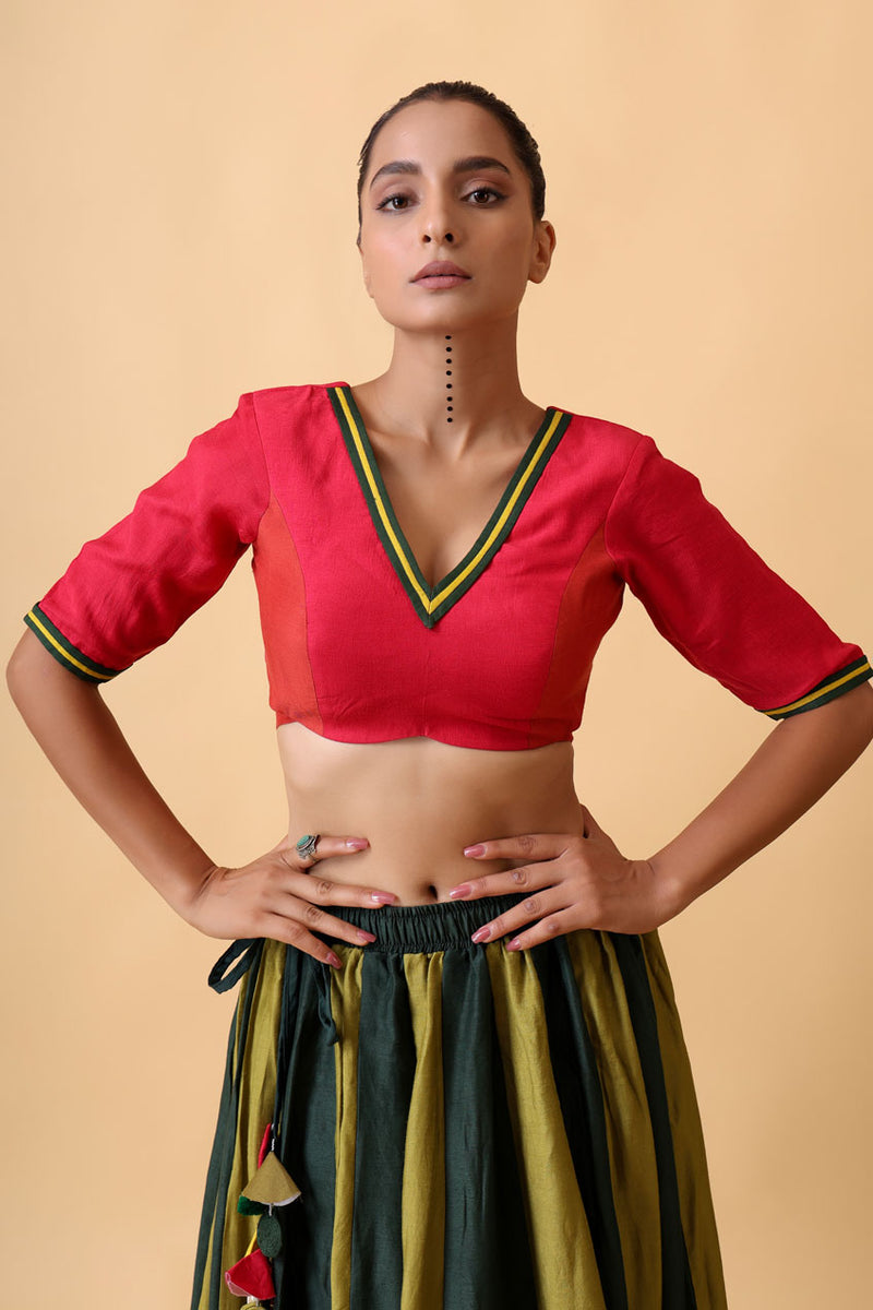 Varnika Blouse Terracotta