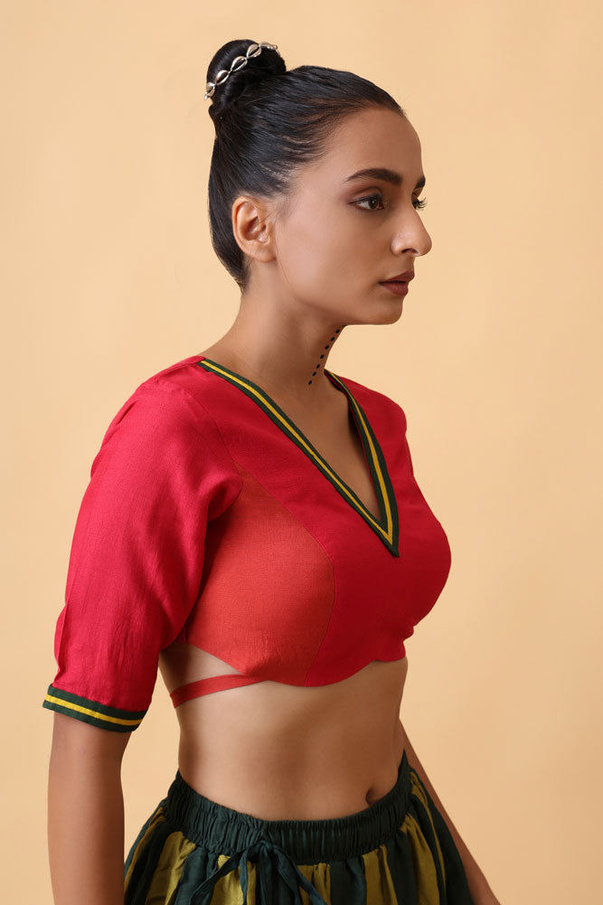 Varnika Blouse Terracotta