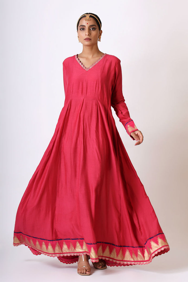 Sambandh Pink anarkali dress