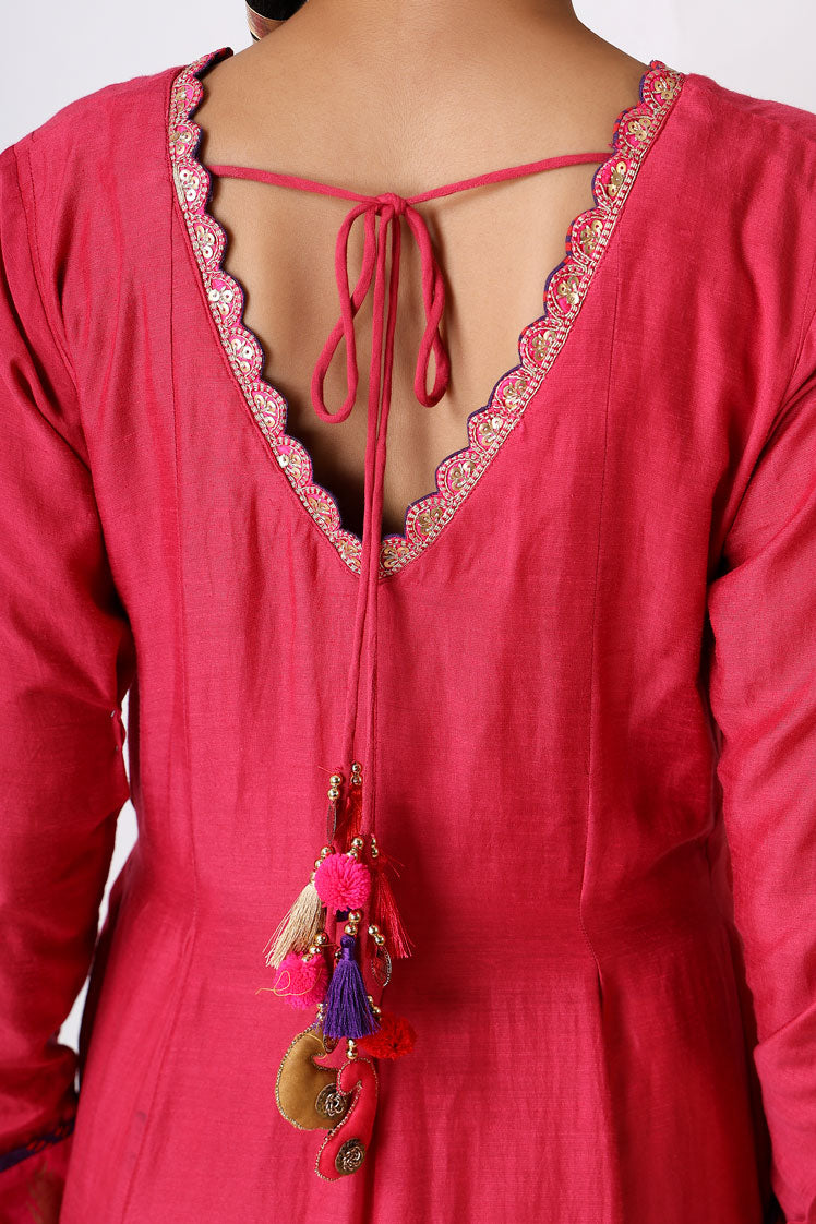 Sambandh Pink anarkali dress