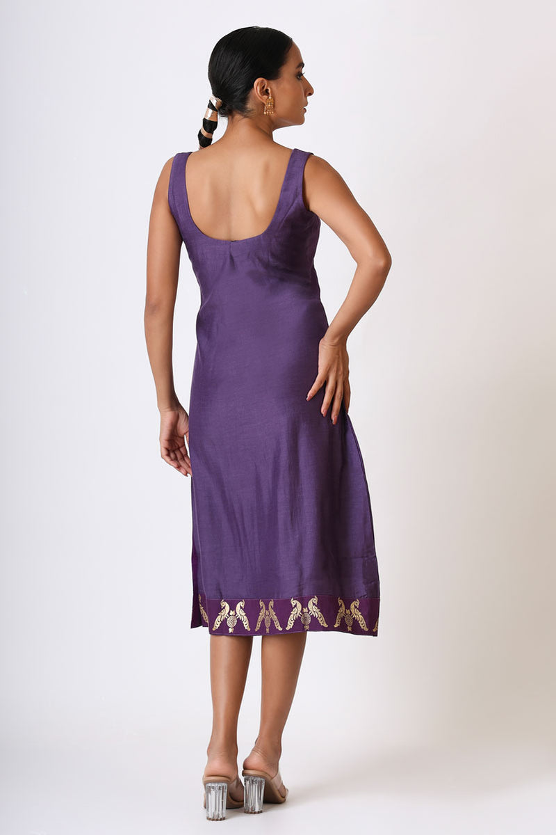 LITTLE PURPLE EMBROIDERED MAYIL DRESS