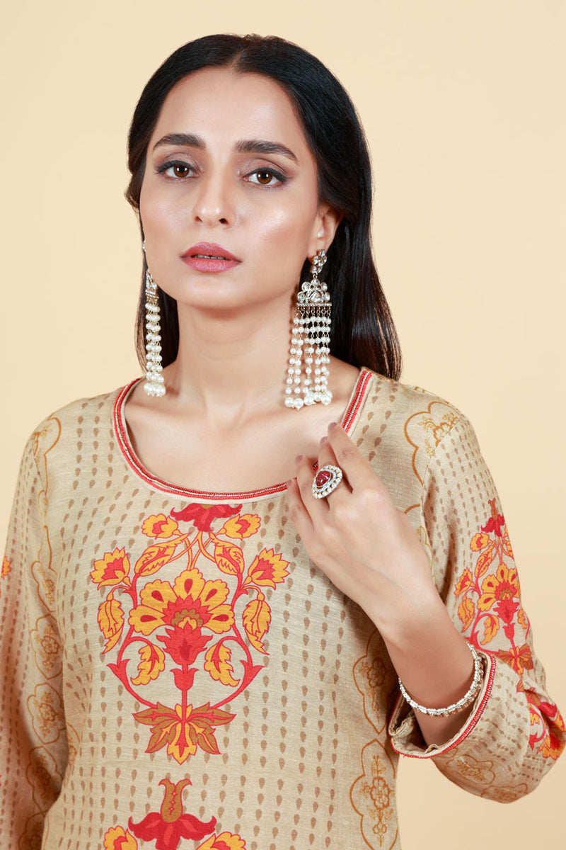 NAVIKA BEIGE KURTA