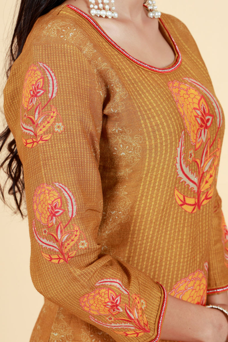 NAVIKA MUSTARD KURTA