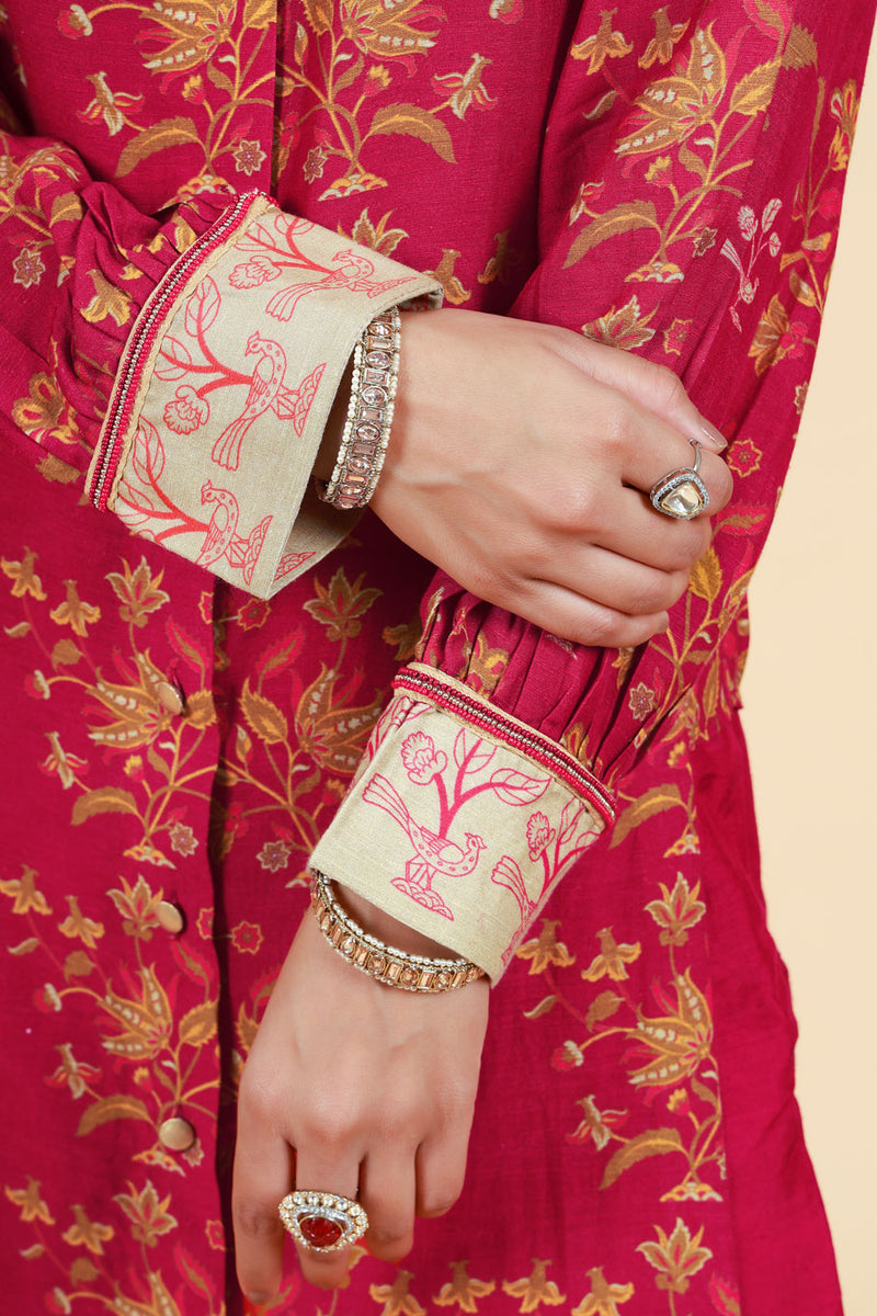 TARUNI MAROON KURTA + PANT SET