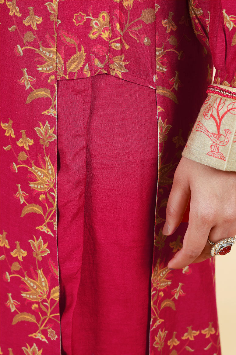 TARUNI MAROON KURTA + PANT SET