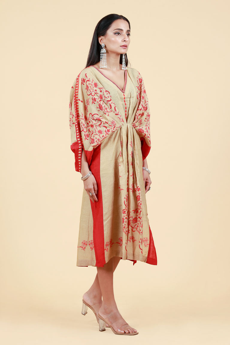 RUCHIKA BEIGE KAFTAN DRESS