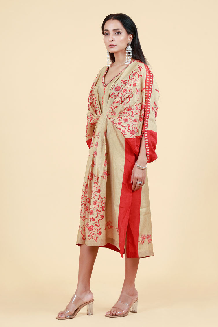 RUCHIKA BEIGE KAFTAN DRESS