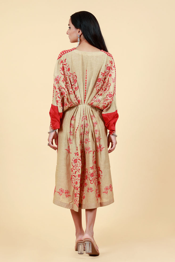 RUCHIKA BEIGE KAFTAN DRESS