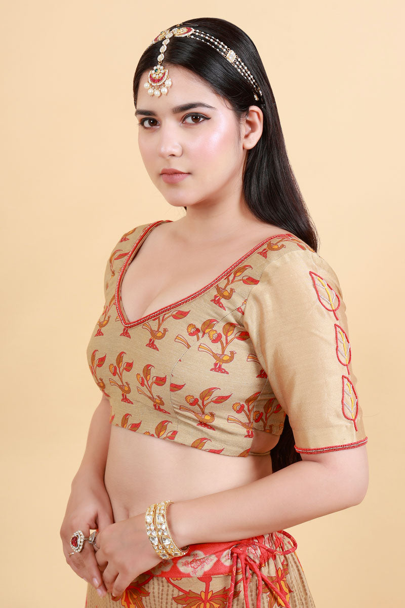 Kusum beige blouse