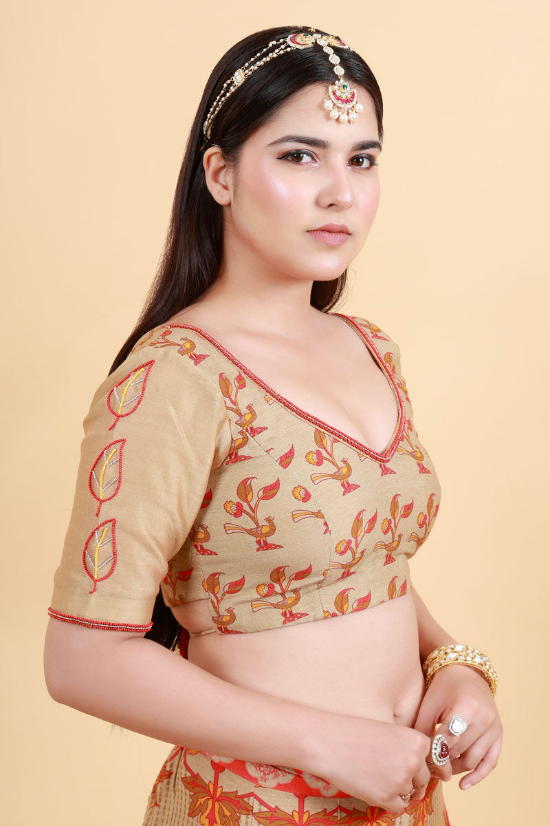 Kusum beige blouse