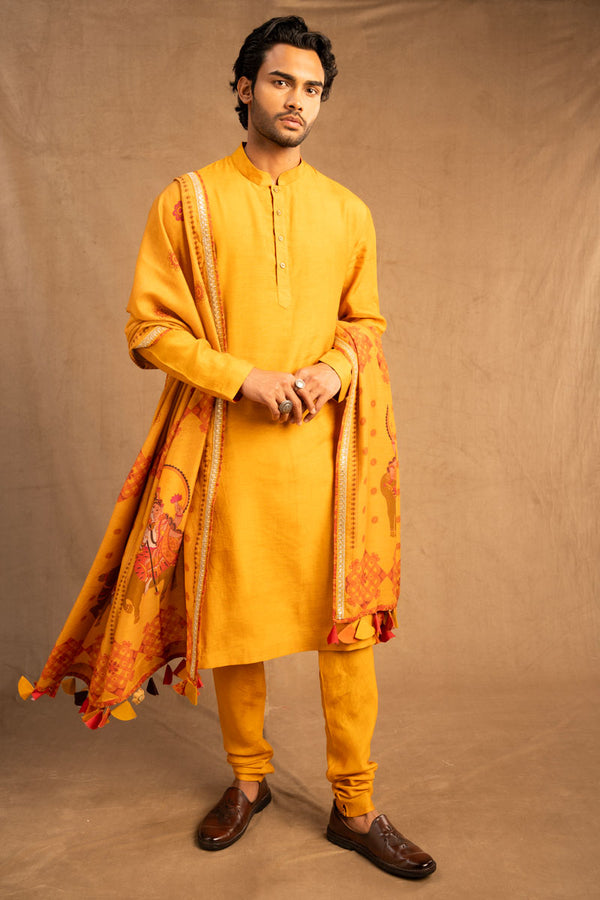 Haldi set of 2 ( kurta + churidar)