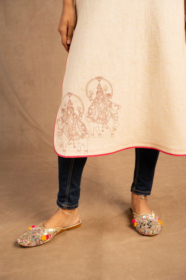 Ardhanarishwara kurti ivory