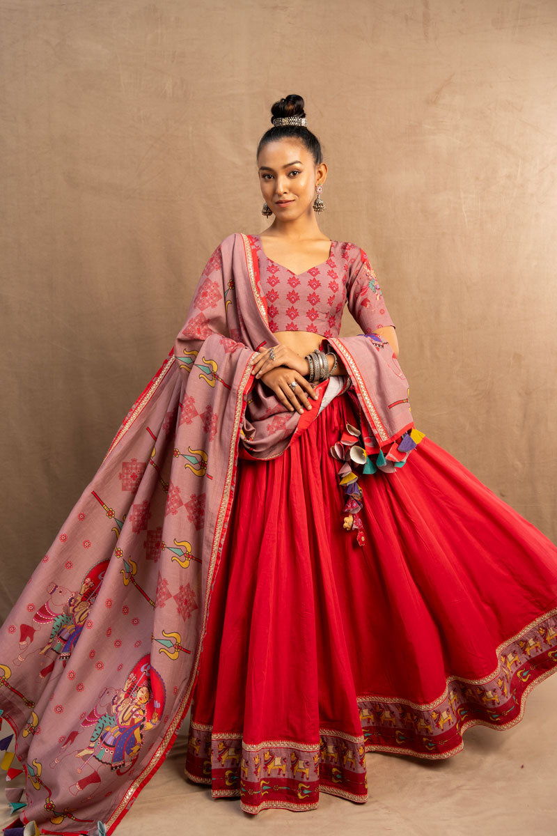 Trishula Lehenga (set of 3)