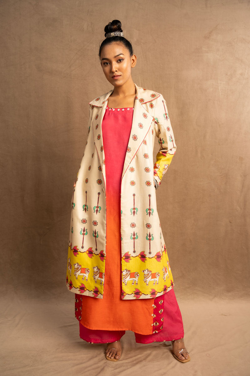 Padma shaded set ( kurta+palazzo)