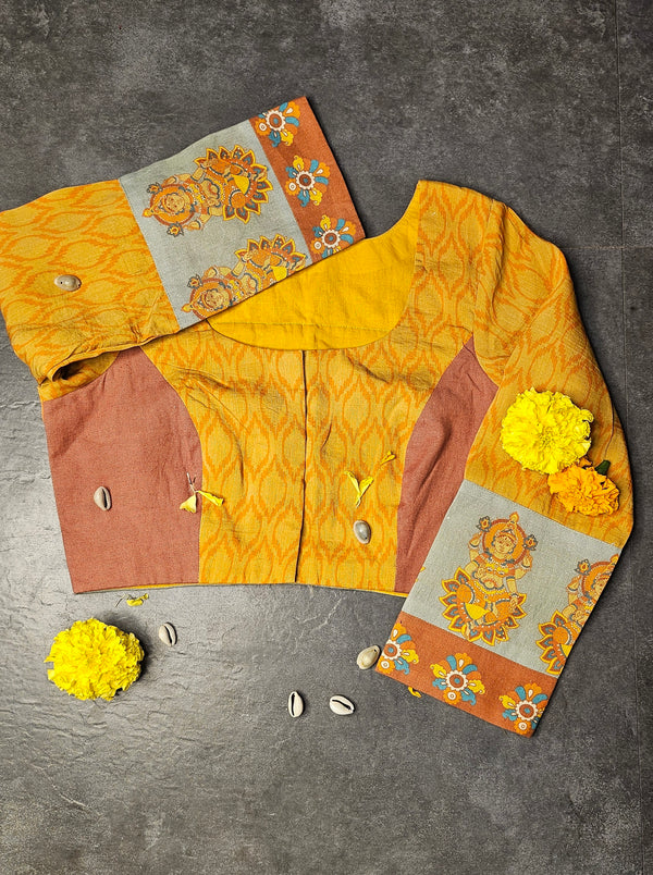 Yellow Saraswati Blouse