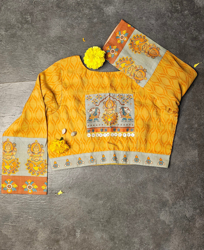 Yellow Saraswati Blouse