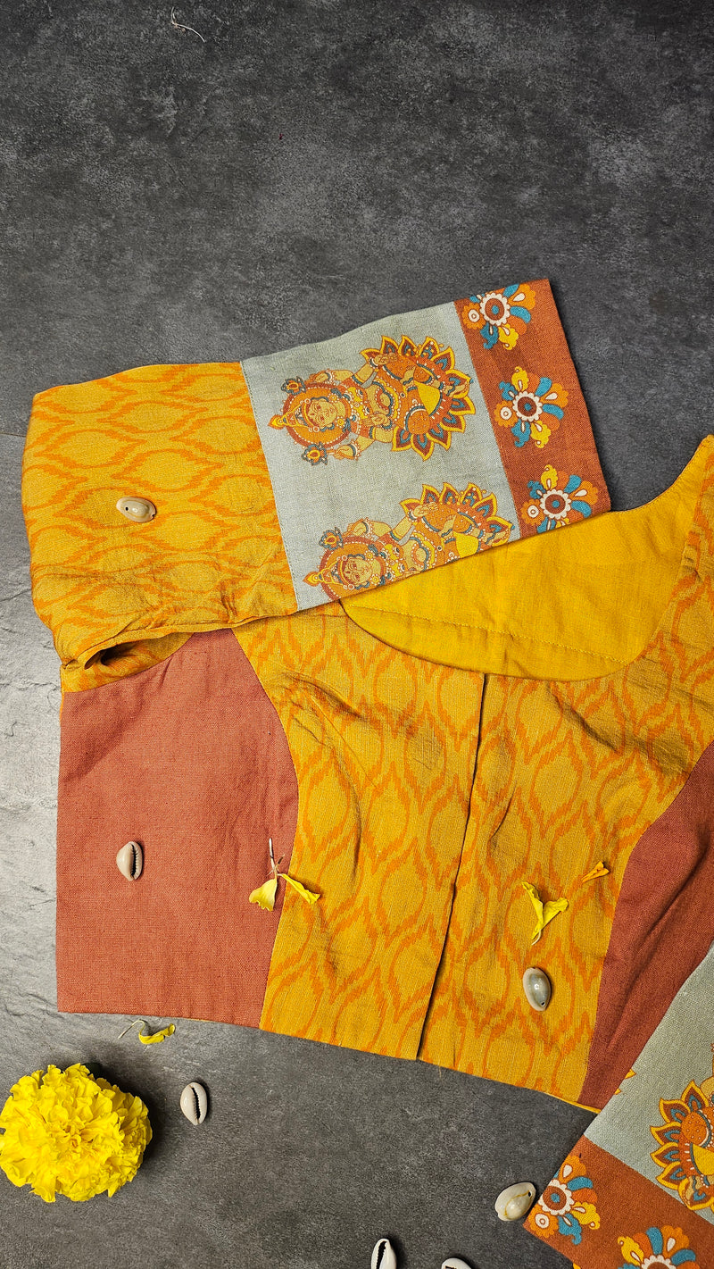 Yellow Saraswati Blouse