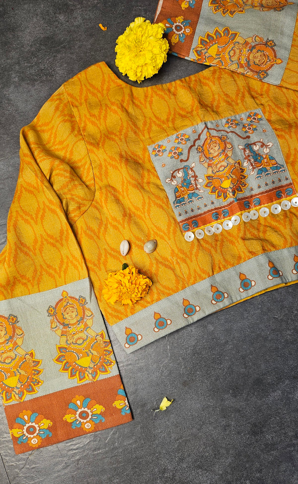 Yellow Saraswati Blouse